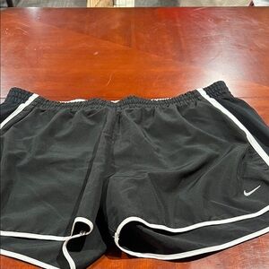 Nike Black Running Shorts with White Trim